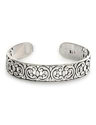 Sterling silver cuff bracelet, Indonesian Lace - Artisan Crafted Sterling Silver Cuff Bracelet