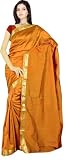 MUSTARD Exclusive Designer Traditional Ethnic Indian HANDLOOM ART SILK Sari Saree Bellydance