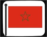 Decorated Mouse Pad with Moroccan, flag, Morocco