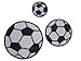 3-er SET Fu�ball B�GELBILD AUFN�HER APPLIKATION Fussball Ball Tor B�lle Emblem L=0: my-fan-page.de