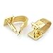 Sirius Jewelry Men's Stylish Square Gold Chain Cufflinks
