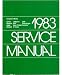 1983 CHRYSLER LEBARON, NEW YORKER, DODGE 400, ARIES, OMNI, RAMPAGE, PLYMOUTH HORIZON, RELIANT, SCAMP Body and Chassis Shop Manual [eb6754R]