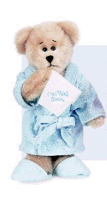 41oRB7FuZ5L Ganz Get Well Bears 4in Blue Teddy Bear Plush