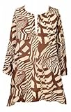 Madagascar V Neck Tunic Cover Up by Aerin Rose - Plus Size Swimwear Plus Size Swimsuits