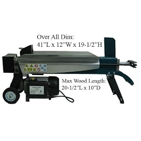 5 Ton Electric 2HP LOG WOOD SPLITTER Axe Cutter by 