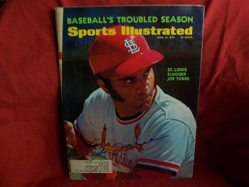 Joe Torre Autographed Sports Illustrated Magazine, St. Louis Cardinals, Proof Photo of Joe Signing for Us.
