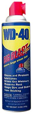 WD-40 10024 Lubricant, Aerosol Can with Big Blast Nozzle, 18 Fluid Ounce, 3