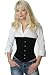 fapedo Korsett Corsage Korsage Corset Unterbrust Samt schwarz