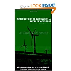 Introduction To Environmental Impact Assessment (Natural and Built Environment Series)