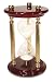 River City Clocks 7-Inch 15-Minute Sand Timer with High Gloss Wood & Brass Spindles