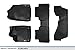 MAXFLOORMAT Floor Mats for Acura MDX (2014-2015) (3 Row Set) (Black)
