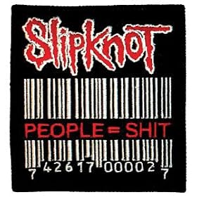 Slipknot Bar Code Rock Music Band Embroidered Iron on Patch