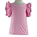 Wennikids Little Girls' Double Ruffle Solid Tank Top