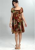 Women's Lauren Kiyomi Printed Silk Chiffon Dress (Maternity) - More Colors Available