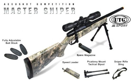 Where to buy Army Digital UTG Master Sniper airsoft rifle combo airsoft gun