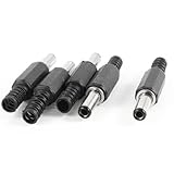 uxcell　DCプラグ　コネクター　ソケット　メス　5.5mm x 2.5mm x 14mm　5個