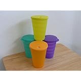Tupperware Impressions 16 Oz Tumblers Set of 4