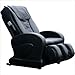R300 Massage Lounger Leather: Black