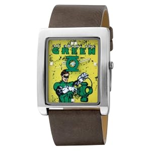 "The Green Lantern" Brown Strap Character Watch