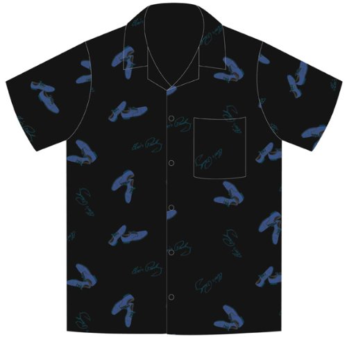 Elvis Presley Blue Suede Shoes Camp Hawaiian Shirt