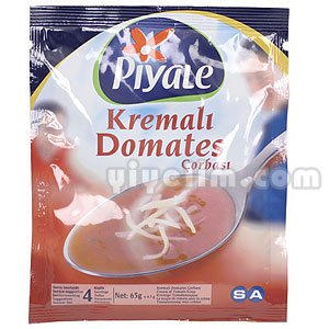 Tomato Soup with Cream, Turkish Soup 65g (12 Quality) by Piyale
