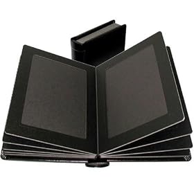 Click here to buy Adorama Pro Photo Album, Black Leatherette Cover with Library Bound Black Pages, Holds 36... by Adorama.