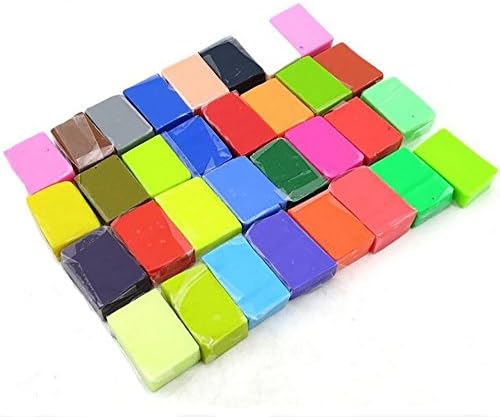 Mixed Colour 24 Plasticine Soft Sculpey Oven Bake Polymer Clay Modelling Moulding Block