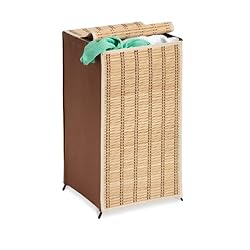 Honey-Can-Do HMP-01619 Tall Wicker Weave Hamper Bamboo Laundry Organizer