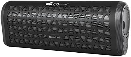 EC Technology 6W Bluetooth Speaker, up to 15 Hours Playtime for Smartphones, PC, Laptops - Black
