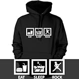 Eat Sleep Rock - Unisex Hoodie / Hooded Top - Dressdown - 6 colours