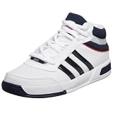 adidas Men's Top Ten Lt Basketball Shoe,White/Indigo/Red,11 M