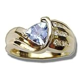.14 CT 6MM CHECKERED TRILLION AQUA RING