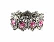 Ring - R13 - Swarovski (tm) Crystal Stretch - Size Med. ~ Rose