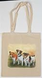 Jack Russel Tasche - Christina Bötzel - Einkaufstasche Tragetasche Stoffbeutel Beutel Bag Hund Hunde Geschenk Geburtstag T-Shirt