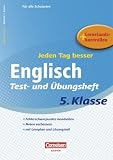 Jeden Tag besser. Englisch 5. Schuljahr. Übungsheft mit Lernplan und Lernstandskontrollen