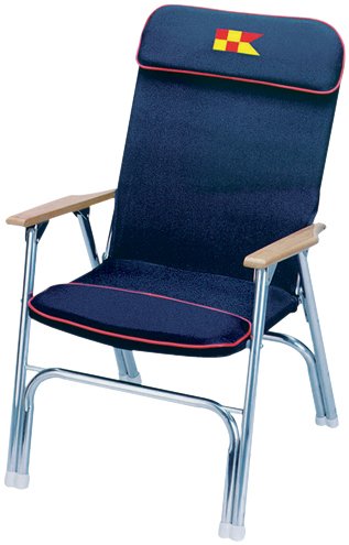 Garelick/EEz-In 35029-62:01 Marine Anodized Aluminum Padded Deck Chair