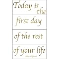 4 Sheets Snap Instant Wall Art - Today Is The First Day (9.75 x 16.83")