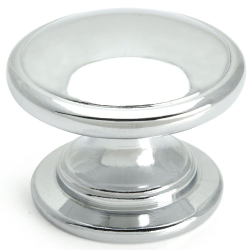Cosmas 4702CH Polished Chrome Cabinet Hardware Round Knob - 1-1/4