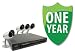 Web Ready DVR Security System - Digital Video Recorder with 4 High Resolution Indoor/Outdoor Night Vision Surveillance Cameras (CV0204DVR) & Bonus 1 Year Extended Warranty