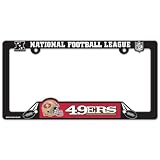 San Francisco 49ers License Plate Frame Two Pack Set