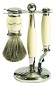 Edwin Jagger Hand Assembled Ivory Coloured (gillette Mach 3) Three  Piece Shaving Set S81m357