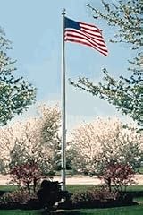 Commercial Grade Sectional 20ft. Flagpole - Satin finish