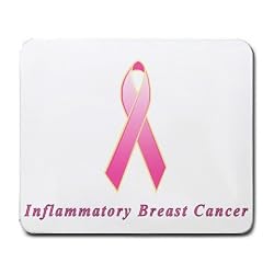 Inflammatory Breast Cancer Awareness Ribbon Mouse Pad