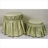 IMAGE OF Personalized Ottoman Seat in Sherbert Collection Color: Sherbert Blue, Shape: Cylinder, Size: Large