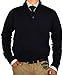 Luciano Natazzi Mens Sweater Quarter Button Mock Neck Cotton Pullover Slim Fit