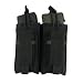 Military Law Enforcement Double Kangaroo Mag Magazine Pouch 2X M4 M16 Mag and Pistol Black