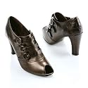 Via Spiga Varik Croc Triple Buckle Peep Toe Pump, 7.5