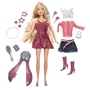 Barbie Fashion Fever Hair Highlights Doll with Purple Dress