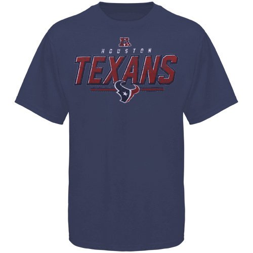 NFL Men's Houston Texans Vintage Roster II Short Sleeve Pigment Dye Tee (Pigment Denim, Medium)