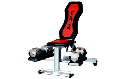 Lifecore Corebell 5-55-Pound Adjustable Dumbbell System with Grab-N-Go Bench